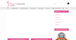 Desktop Screenshot of beautycoursesonline.com.au